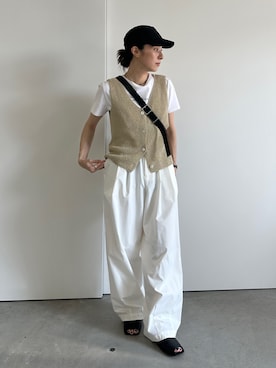 「select MOCA（セレクトモカ）のアイテム」を使った、shinoさん（レディース・160cm）の夏コーディネート