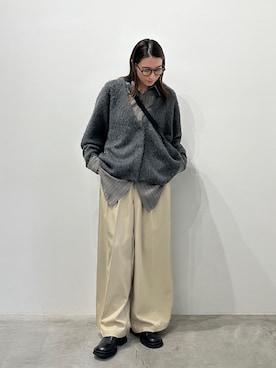 「select MOCA（セレクトモカ）のアイテム（シャツ/ブラウス）」を使った、shinoさん（レディース・160cm）の秋コーディネート