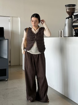 「select MOCA（セレクトモカ）のフェイクスエードワンショルダーバッグ（ショルダーバッグ）」を使った、shinoさん（レディース・160cm）の秋コーディネート