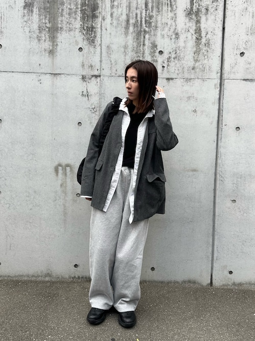 セール】【ZOZO限定】ツイードノーカラージャケット（ノーカラー