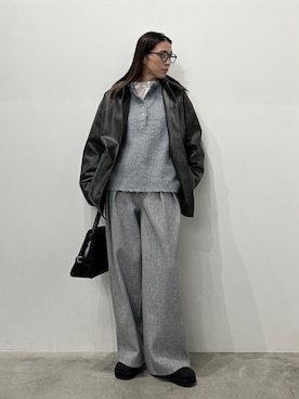 「アイテム（ステンカラーコート）」を使った、shinoさん（レディース・160cm）の秋コーディネート