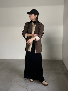 「select MOCA by son（セレクトモカバイソン）のアイテム（ジャケット/アウター）」を使った、shinoさん（レディース・160cm）の冬コーディネート