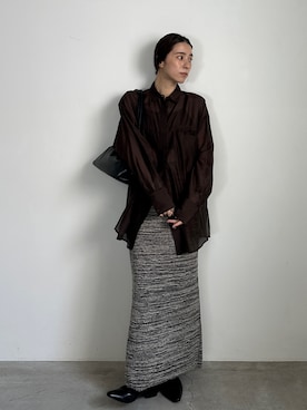 「select MOCA（セレクトモカ）のアイテム（スカート）」を使った、shinoさん（レディース・160cm）の秋コーディネート