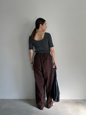 「select MOCA Et（セレクトモカエト）のアイテム」を使った、shinoさん（レディース・160cm）の夏コーディネート