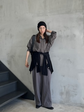 「select MOCA（セレクトモカ）のアイテム（パンツ）」を使った、shinoさん（レディース・160cm）の春コーディネート