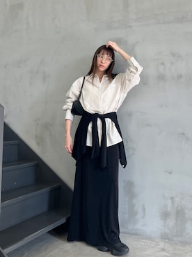 「select MOCA（セレクトモカ）のアイテム（トップス）」を使った、shinoさん（レディース・160cm）の春コーディネート