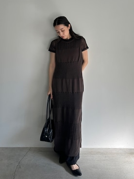 「アイテム（スラックス）」を使った、shinoさん（レディース・160cm）の夏コーディネート