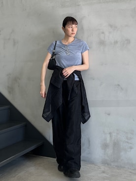 「select MOCA（セレクトモカ）のアイテム（パンツ）」を使った、shinoさん（レディース・160cm）の春コーディネート