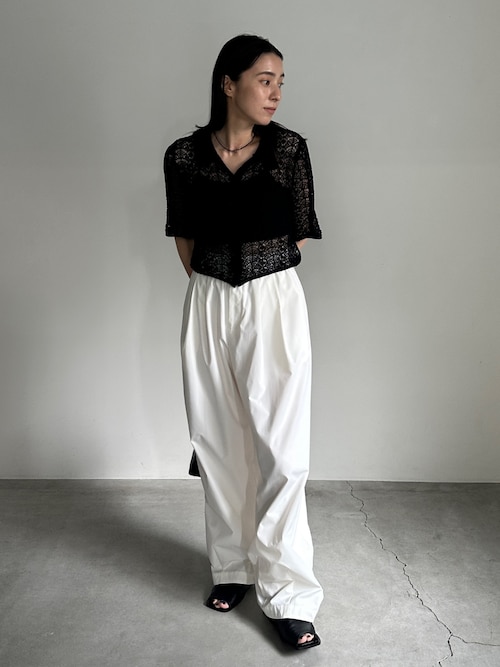 レースパターンニットショートカーディガン（カーディガン/ボレロ