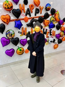 「アイテム（ワンピース）」を使った、みるこっこさん（レディース・150cm・40代）の秋コーディネート