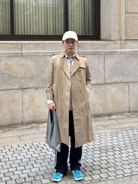 「アイテム（トレンチコート）」を使った、りょうさん（メンズ・171cm）の秋コーディネート