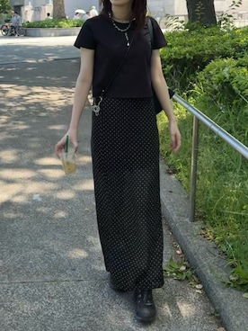 「Mili affinity（ミリアフィニティー）のアイテム」を使った、ぽんさん（レディース・161cm）の春コーディネート