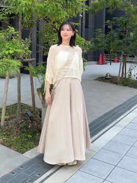 「nouvellemoi（ヌーベルモイ）のアイテム」を使った、ぽんさん（レディース・161cm）の夏コーディネート