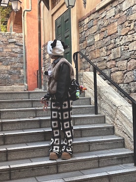 🍐さん（骨格ウェーブ・レディース・156cm）の冬コーディネート