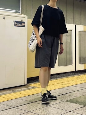 「SHEPP（シープ）のアイテム（トップス）」を使った、ﾅﾅﾒｻﾝ❸さん（レディース・150cm）の夏コーディネート