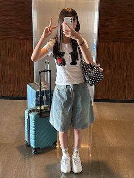 「FILA（フィラ）のアイテム」を使った、homiさん（レディース・166cm）の春コーディネート