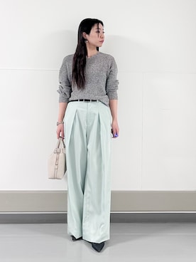 「qualite（カリテ）のアイテム（パンツ）」を使った、YUGUさん（レディース・150cm）の春コーディネート