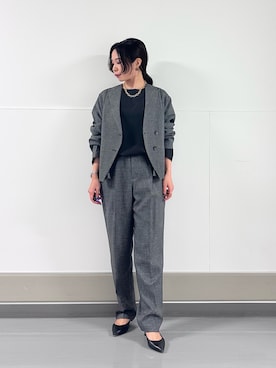 「アイテム（テーラードジャケット）」を使った、YUGUさん（レディース・150cm）の秋コーディネート