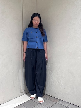 「アイテム（カーゴパンツ）」を使った、YUGUさん（レディース・150cm）の夏コーディネート