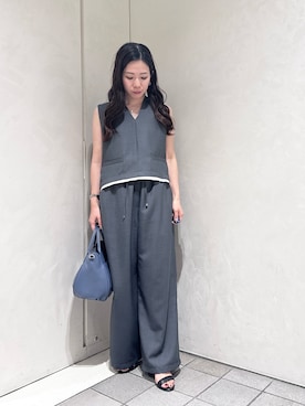 「アイテム（タンクトップ）」を使った、YUGUさん（レディース・150cm）の夏コーディネート