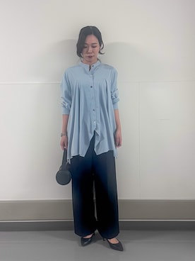 「オンオフ兼用」｜「アイテム（バッグ）」を使った、YUGUさん（レディース・150cm）の秋コーディネート