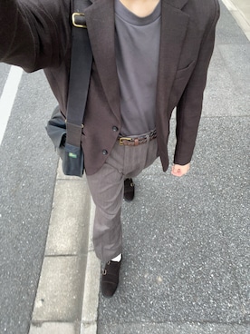 「REGAL（リーガル）のアイテム（ドレスシューズ）」を使った、yasuさん（メンズ・166cm）の秋コーディネート