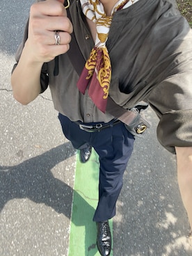 「REGAL（リーガル）のアイテム（ドレスシューズ）」を使った、yasuさん（メンズ・166cm）の秋コーディネート