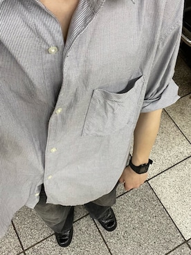 「アイテム（デジタル腕時計）」を使った、yasuさん（メンズ・166cm）の夏コーディネート