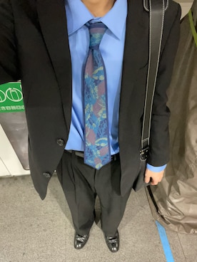 「アイテム（フォーマルスーツ/小物）」を使った、yasuさん（メンズ・166cm）の秋コーディネート