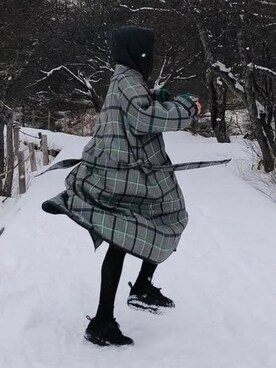 「DISCOVERED（ディスカバード）のアイテム（ジャケット/アウター）」を使った、pickyougirlsさん（レディース・165cm）の冬コーディネート