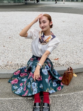 「アイテム（ハンドバッグ）」を使った、mina23officialさん（レディース・156cm）の秋コーディネート