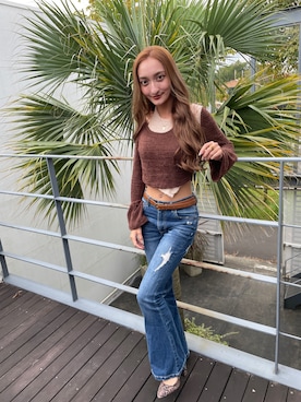 「アイテム（その他トップス）」を使った、mina23officialさん（レディース・156cm）の秋コーディネート
