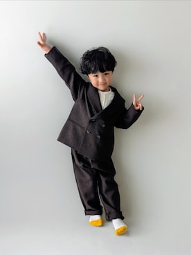 「アイテム（トップス）」を使った、shioomusubi29さん（キッズ・110cm）の秋コーディネート