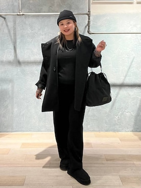 「アイテム（Tシャツ/カットソー、その他）」を使った、ria0079さん（レディース・163cm）の冬コーディネート