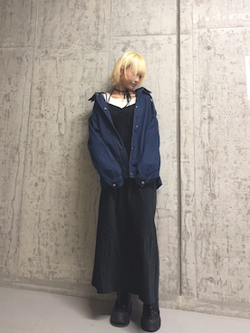 「イチ推しジャケットスタイル」｜「アイテム（ブルゾン）」を使った、リロさん（レディース・161cm）の秋コーディネート
