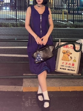 「アイテム（コインケース）」を使った、ayaさん（レディース・160cm）の夏コーディネート