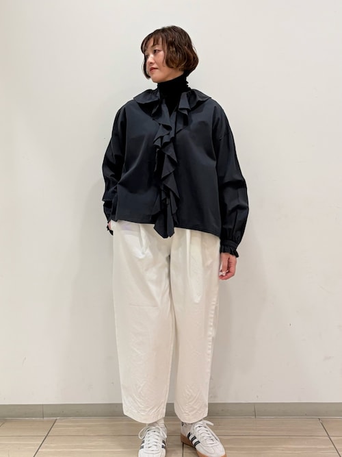 コットンフリルカラーシャツ（シャツ/ブラウス）｜かぐれ（カグレ）の