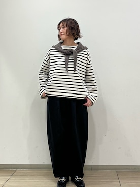 「アイテム（マフラー）」を使った、rikaさん（レディース・161cm）の秋コーディネート