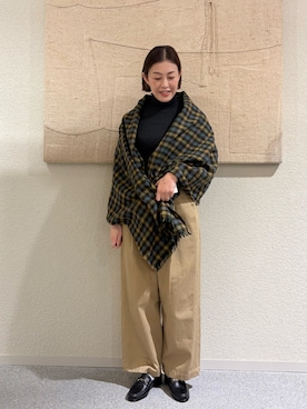 「かぐれ（カグレ）のme.　タートルネック（その他アンダーウェア/インナー、グレー系）」を使った、rikaさん（レディース・161cm）の秋コーディネート