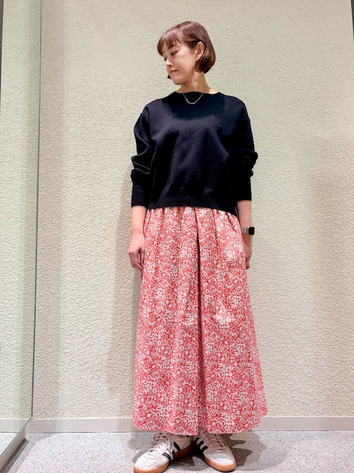 かぐれ ニット セーター コットンカシミヤスムースプルオーバー