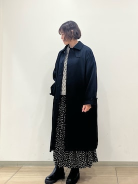 「かぐれ（カグレ）のアイテム（スカート）」を使った、rikaさん（レディース・161cm）の秋コーディネート