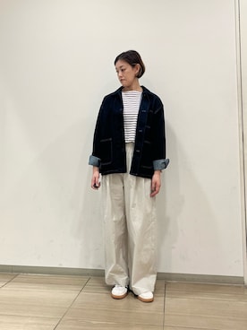 「アイテム（カバーオール）」を使った、rikaさん（レディース・161cm）の秋コーディネート
