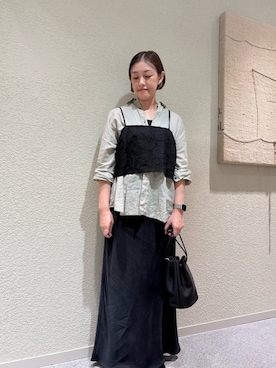 「アイテム（シャツ/ブラウス）」を使った、rikaさん（レディース・161cm）の秋コーディネート