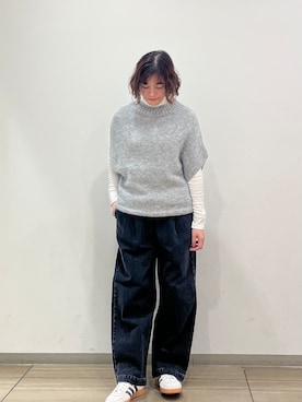 「かぐれ（カグレ）のアイテム（ニット/セーター）」を使った、rikaさん（レディース・161cm）の秋コーディネート