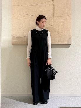 「かぐれ（カグレ）のアイテム（Tシャツ/カットソー）」を使った、rikaさん（レディース・161cm）の秋コーディネート