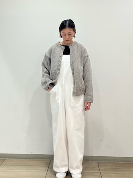 「アイテム（オールインワン・サロペット）」を使った、rikaさん（レディース・161cm）の秋コーディネート