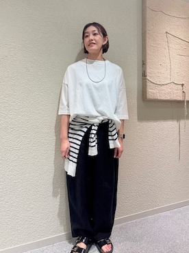 「かぐれ（カグレ）のアイテム（その他パンツ）」を使った、rikaさん（レディース・161cm）の夏コーディネート