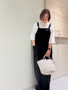 「かぐれ（カグレ）のアイテム（バッグ）」を使った、rikaさん（レディース・161cm）の春コーディネート