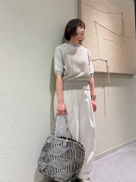 「かぐれ（カグレ）のアイテム（バッグ）」を使った、rikaさん（レディース・161cm）の春コーディネート