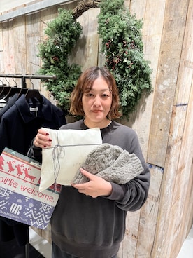 「アイテム（ニットキャップ/ビーニー）」を使った、rikaさん（レディース・161cm）の秋コーディネート